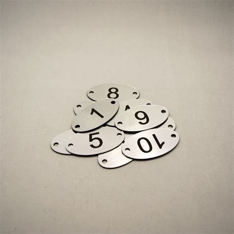 15 Laser Engraved Number Discs 2 Holes For Table Tags Locker Pub