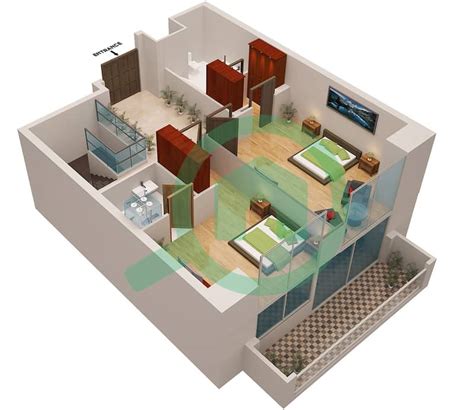Floor Plans For Type Duplex 2 2 Bedroom Apartments In Marina Heights