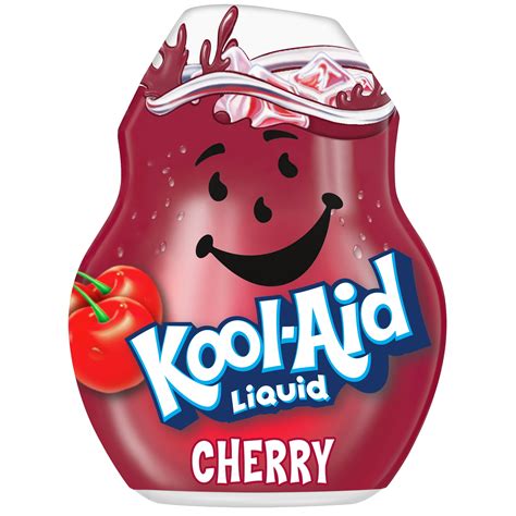 Kool Aid Liquid Cherry Artificially Flavored Soft Drink Mix 1 62 Fl Oz Bottle
