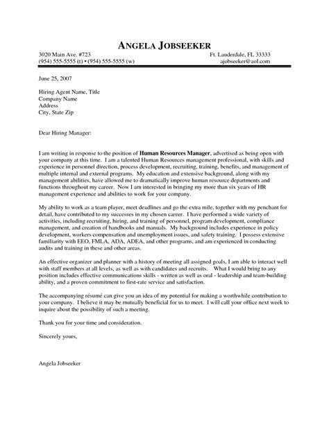 outstanding cover letter examples hr manager cover