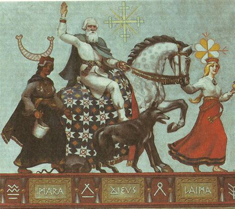 The Latvian Mythology Pagan Gods Mythology Pagan Symbols