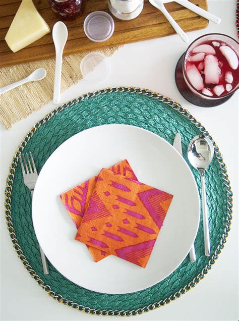 Diy Chain Trimmed Placemats