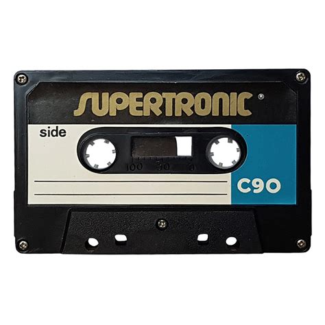 Supertronic C90 Ferric Blank Audio Cassette Tapes Retro Style Media