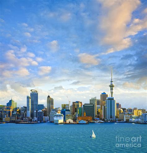 Sample itinerary, advice, and recommendations from real travelers. New Zealand Auckland Skyline At Sunset Photograph by Colin ...