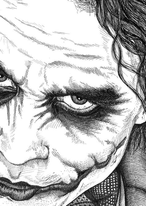 The Joker Portrait Portrait Print Etsy New Zealand Joker Art