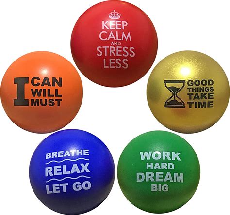 Motivational Stress Balls For Kids And Adults 5 Pack Motivate And