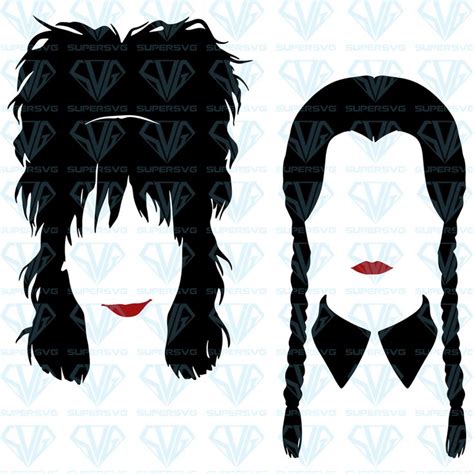 Lydia Deetz And Wednesday Addams Bundle Svg Files For Silhouette Files
