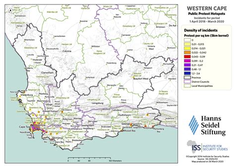 Map Protests And Public Violence Hotspots In Western Cape Over 2 Years Crimehub