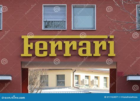 Entrance Of The Original Ferrari Automobiles Factory Editorial Photo