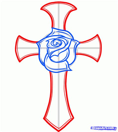 How To Draw Cross Step By Step At How To Draw