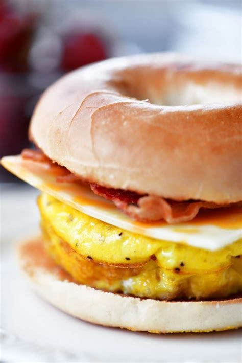 A thoughtfully prepared breakfast sandwich fuels your we invite you to try any of our team's tempting sandwiches or let your imagination take flight and create one of your own. Bacon Egg Cheese Bagel Sandwich Meal Prep Recipe - The Gunny Sack