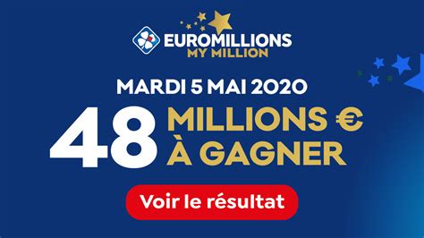 Résultats Euromillions Du Vendredi 27 Mai 2022 - Résultat du tirage de l'Euromillions du mardi 5 mai 2020