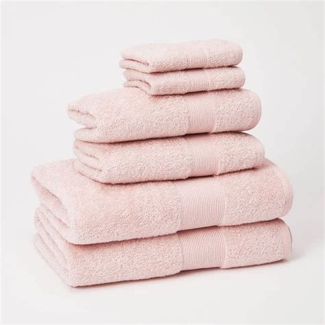 Supreme 6 Piece Towel Set W Hook Loop In 2020 Pink Bathroom Decor