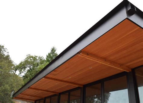 CCSMR roof paneling with wood underside | Wood roof, Mid century modern