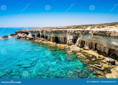Sea Caves Near Ayia Napa In Cyprus Natural Rock Formation Famouse For