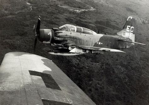 An A 1e Skyraider Of The 1st Air Commando Squadron Returns From A