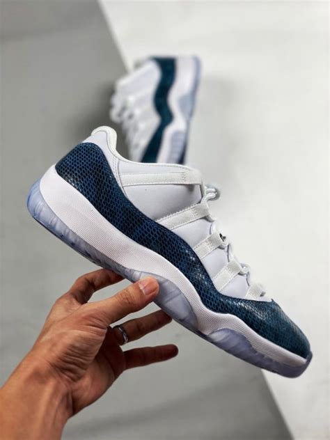 Air Jordan 11 Low Navy Blue Snakeskin Cd6846 102 For Sale Sneaker Hello