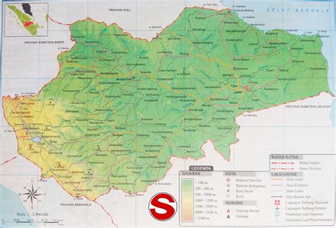 Peta Jambi Lengkap Dengan Kabupaten Dan Kota Tata Ruang Nasional The