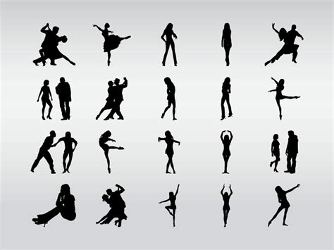 Dancers Silhouettes Vector Art And Graphics