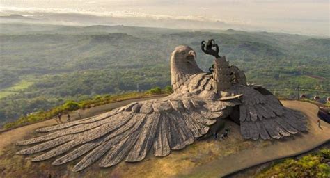 Jatayu Kerala India Worlds Largest Bird Sculpture Indiaspeaks