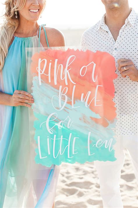 Beachy Boho Gender Reveal Party Wedding And Party Ideas 100 Layer Cake