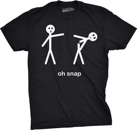 Mens Oh Snap Funny Stick Figure Hilarious Sassy Sarcastic T Shirt Ebay