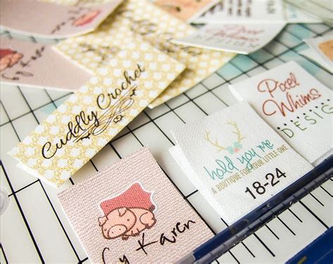 Folding Fabric Labels Personalized Tags Printed Clothing Etsy