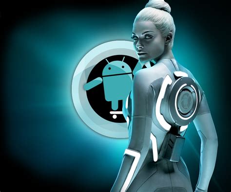 Cyanogenmod Tron 3d Android Wallpaper Best Android Wallpapers Wallsev