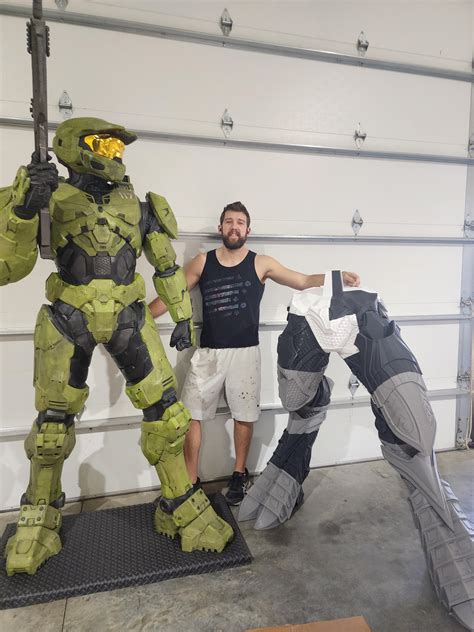 My Life Sized Master Chief And Arbiter Wip Rhalo