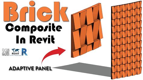 Composite Brick Wall In Revit Adaptive Panel Youtube