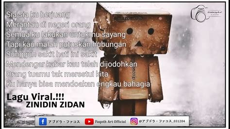 lirik lagu viral zidan