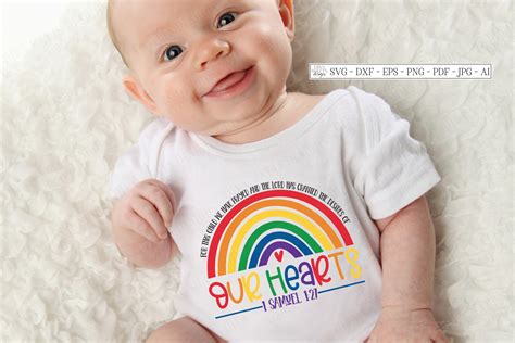Download For This Child We Have Prayed - Rainbow Baby - Nursery SVG (523577) | SVGs | Design Bundles