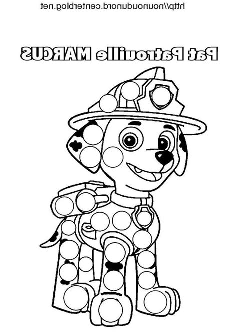 Coloriage A Gommettes Page Coloring Pages Dot Painting Paw Patrol