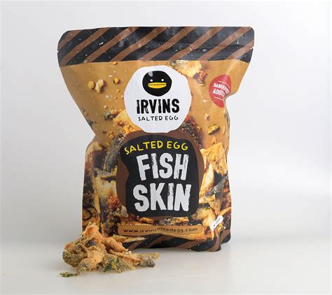 Irvins salted egg hot boom potato chips, 105g. IRVINS Salted Egg Fish Skin Crisps 230g - Buy Online in ...