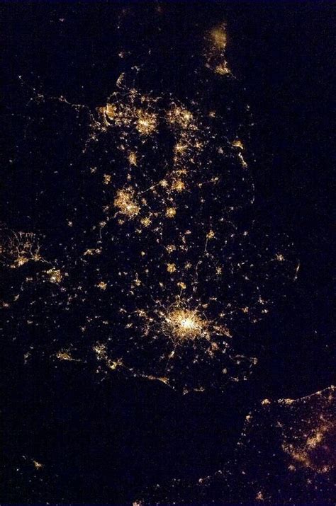 Photo From Space England Scotland Wales By Commander Col Chris