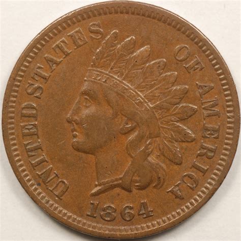 1864 L Indian Head Cents Bronze With Designers Initial