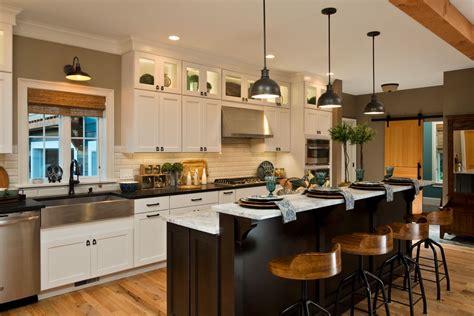 These movements rejected victorian era excesses and embraced. Craftsman Kitchen with Subway Tile & Crown molding in ...