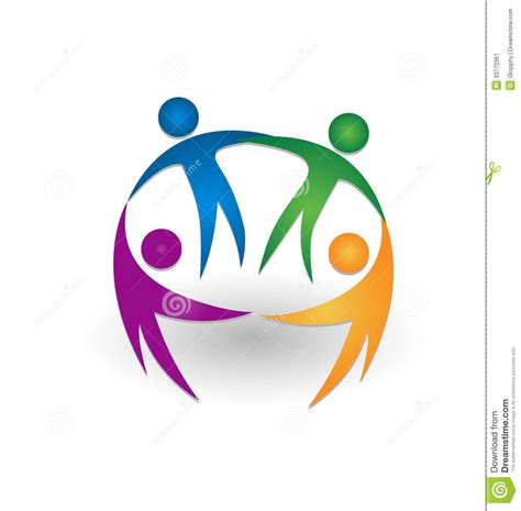 People Together Teamwork Logo People Together Holding Hands Teamwork Logo Vecto Sponsored
