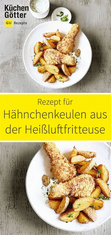 Extra knusprige Hähnchenkeulen mit selbst gemachten Kartoffel-Wedges
