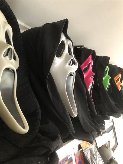Morning In The Mask Room Just A Few Of My Ghostface Masks On Display