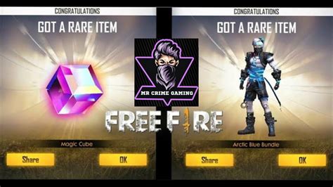 How to clear cache in free fire : GOT A RARE ITEM || ARCTIC BLUE Bundle + MAGIC CUBE || Free ...