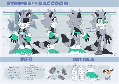 Stripes The Raccoon Reference 2020 By Finikart On Deviantart Sonic