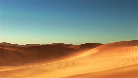 Royalty Free 3d Animated Desert With Dunes And Sand