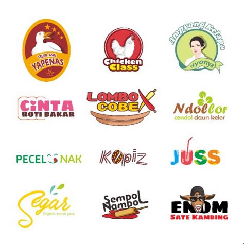 Jual Desain Logo Label Makanan Logo Label Minuman Logo Label Kemasan