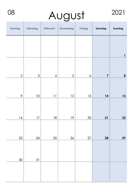 Jun 01, 2021 · das aktuelle kalenderblatt für den 1. Kalender August 2021 kleine Ziffern im Hochformat - kalender.su