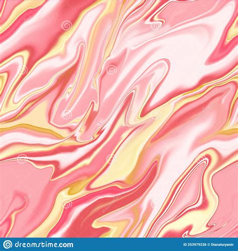 Abstract Realistic Liquid Paint Marbling Effect Fluid Art Technique Of
