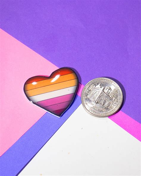 lesbian pride pin set etsy