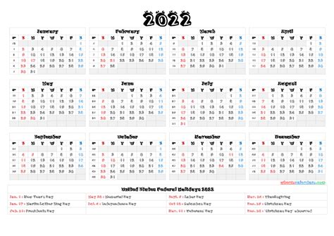 2022 Calendar With Week Numbers Printable Premium Templates Week