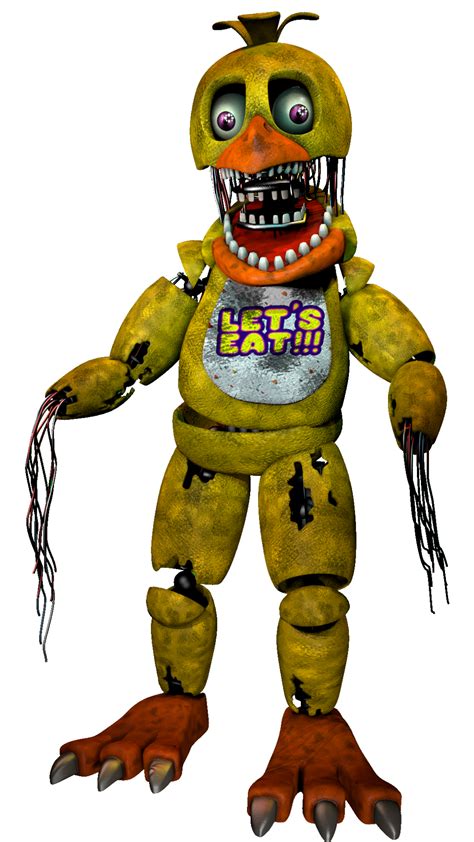 Withered Chica Render 3 By Darealccc On Deviantart