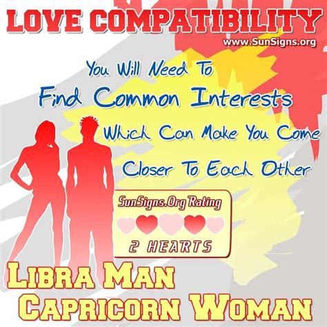 Libra Man And Capricorn Woman Love Compatibility Sunsignsorg